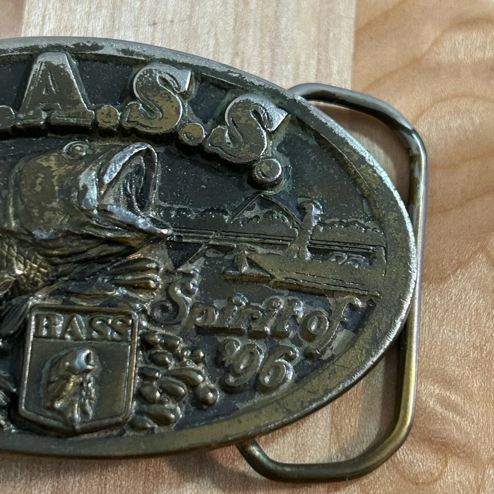 B.A.S.S. Spirit of 96, Bass Anglers Sportmans Society Fishing Club Belt Buckle
